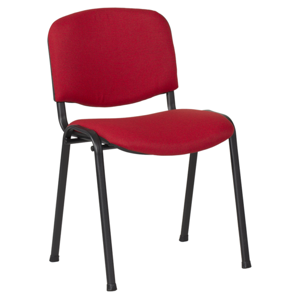 Посетителски стол Carmen 1130 LUX - червено-черен