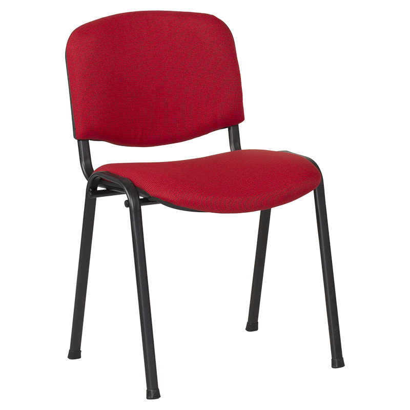 Посетителски стол Carmen 1130 LUX - червено-черен