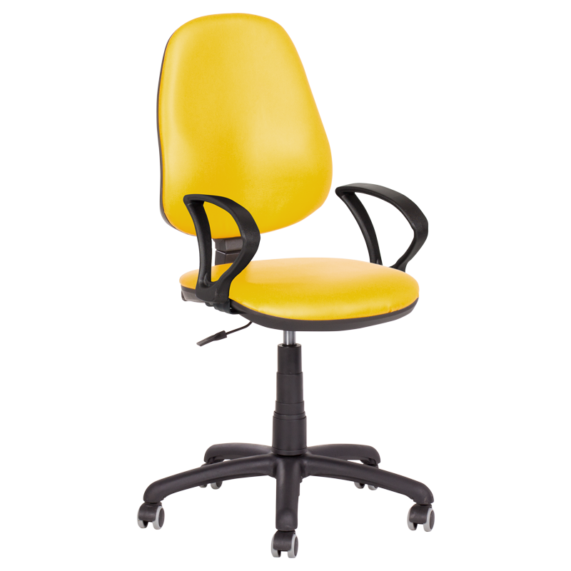 Офис стол Polo (с подлакътници) - жълт