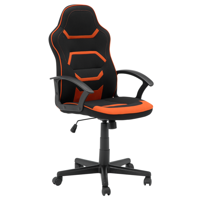 Геймърски стол Carmen 6309 - черен - оранжев