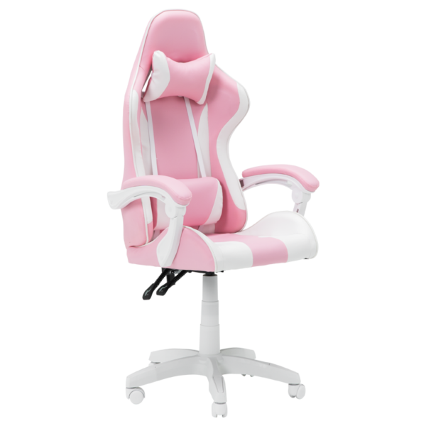 Геймърски стол Carmen 6311 - бял - розов