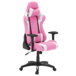 Геймърски стол Carmen 6312 - бял - розов