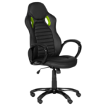 Геймърски стол Carmen 7502 - черно-зелен