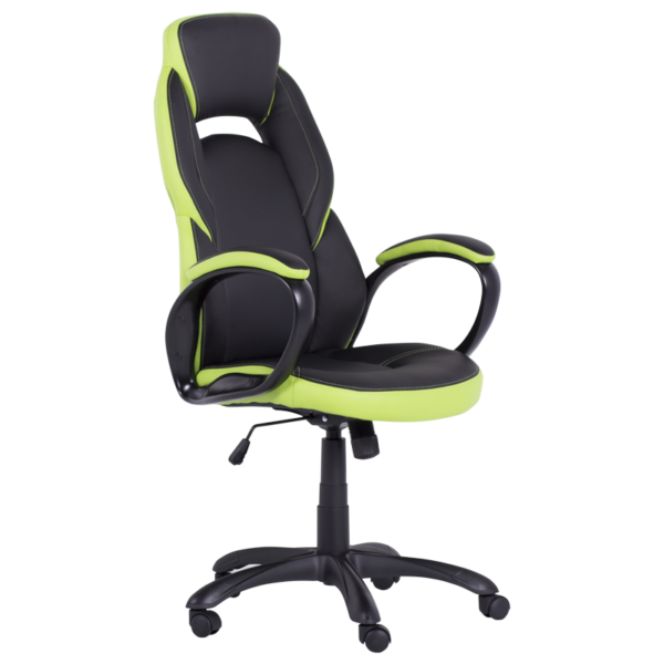 Геймърски стол Carmen 7511 - черно-зелен
