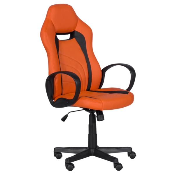 Геймърски стол Carmen 7525 R - оранжево - черен