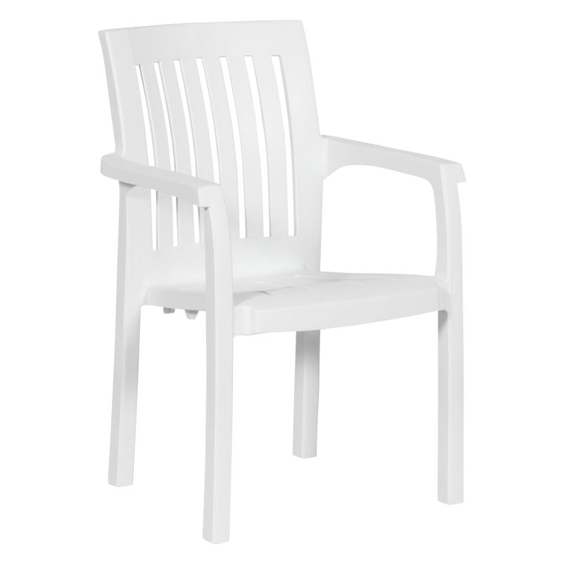 Пластмасов градински стол FESLEGEN - бял