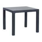 Пластмасова градинска маса със стъклен плот ZER 90  - антрацит