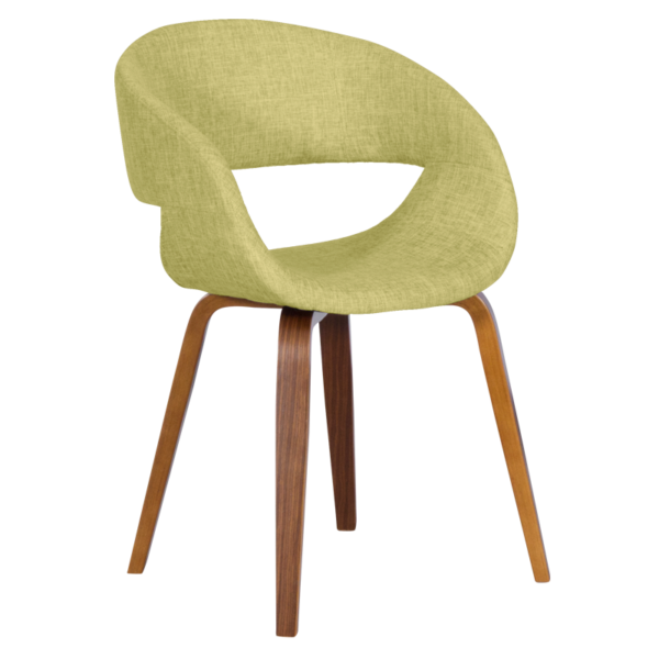 Трапезен стол Carmen 9975 - орех - зелен