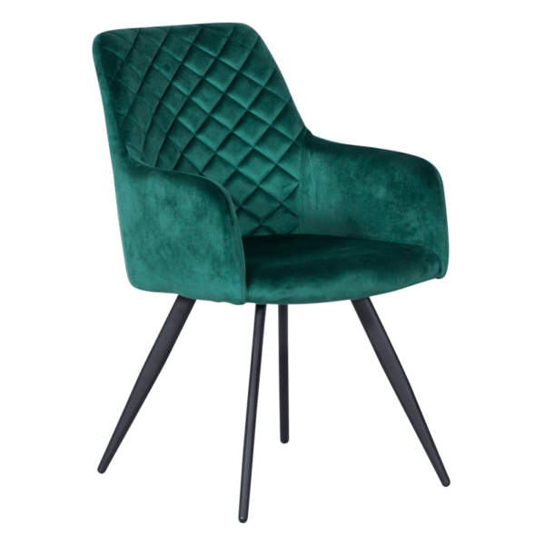 Трапезен стол ETON - тъмнозелен BF 2