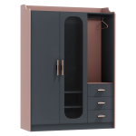 Трикрилен детски гардероб VALENCIA