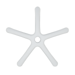 Звезда за детски стол - 250 мм - полипропилен - бяла